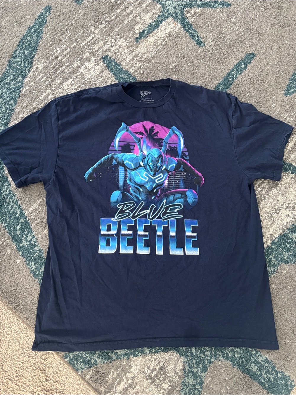 Blue Beetle Graphic Tee - Navy
